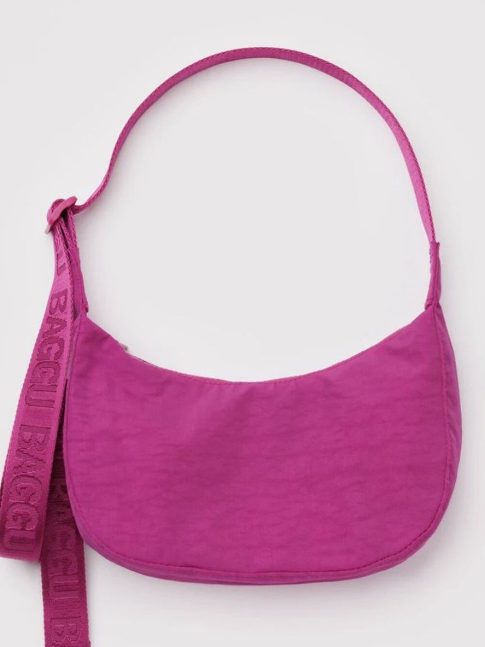 NWT Baggu Small Crescent Bag - Deep Fuchsia